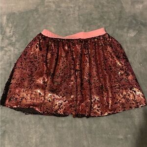 Peek Shimmering Rose Sequin Mini Skirt